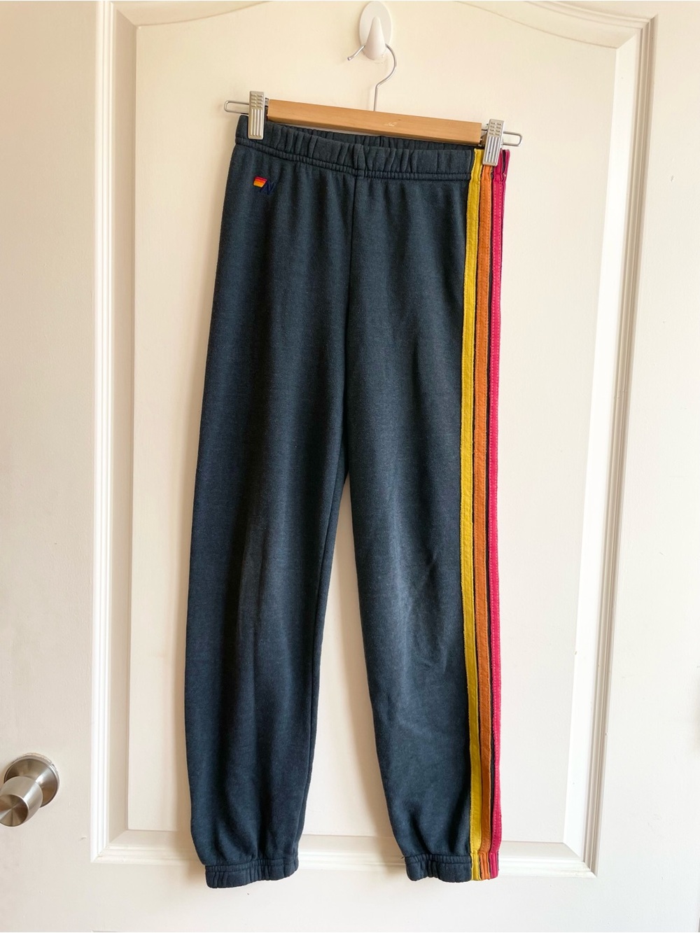Aviator Nation Youth Rainbow Stripe  Sweatpants Size 12